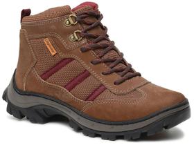Bota Coturno Segurança Trabalho nobuck Cravo bico pvc