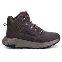 Bota Coturno Tênis Cano Baixo Extra Leve Couro Cadarço Confortável Trilha Semi Impermeável