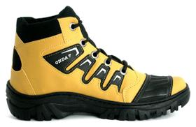 Bota Coturno Tenis Preto Adventure Motoqueiro Costurada Leve