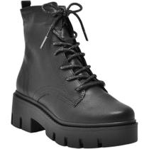 Bota Coturno Tratorada Cadarço Strass Tendência Moda 095-001 Via Marte Bota Coturno Tratorada Cadarço Strass Tendência Moda 095-001 Via Marte