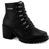 Bota Coturno Tratorada Cano Baixo Feminino Comfortflex