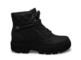 Bota coturno tratorada kolosh c3368-preto