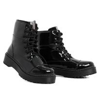 Bota Coturno Tratorada Plataforma Feminina Blogueira Confortável Moderna