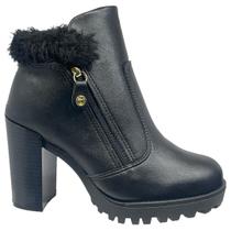 Bota Coturno Tratorada Salto Alto Cano Curto Moleca 5325.121 Bota Coturno Tratorada Salto Alto Cano Curto Moleca 5325.121