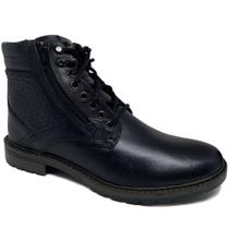 Bota Coturno Urbano em Couro Masculino Mega Boots - 500004