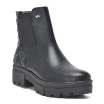 Bota Coturno Via Marte Flatform Preto 23-3301-01