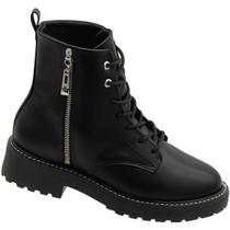 Bota Coturno Vizzano Napa Floather Cano Médio 14 Centímetro Feminino