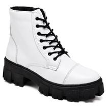 Bota CoturnoTratorado Cano Curto Feminino