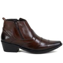 Bota Country Cla-Clê Masculina Couro Cano Curto Confortável