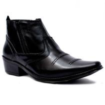 Bota Country Cla-Clê Masculina Couro Cano Curto Confortável Bota Country Cla-Clê Masculina Couro Cano Curto Confortável