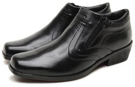 Bota Country em Couro Zíper Lateral Marrom Manutt