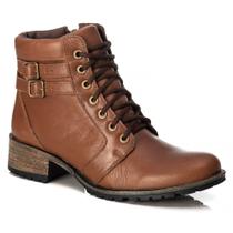 Bota Country Feminina Cano Curto Detalhe Fivela Estilo Moda Inverno