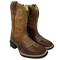 Bota Country Infantil Masculina Texana Tabaco Dawson Bota Country Infantil Masculina Texana Tabaco Dawson