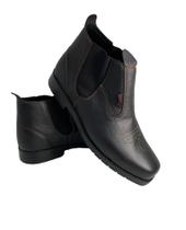 Bota country masculina botina em couro