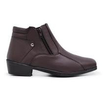 Bota Country Masculina Em Couro Legítimo Cano Curto Super Confortável Bota Country Masculina Em Couro Legítimo Cano Curto Super Confortável