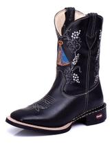Bota Country Masculina Nossa Senhora Texana Cano Longo Couro