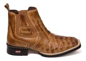 Bota Country Masculina Texana Escamada Cano Curto