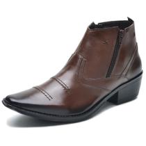 Bota Country Masculina Texas Salto Carrapeta Cla Cle - R608 - Café