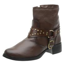 Bota Country Moda Tradicional Feminina em Couro Premium