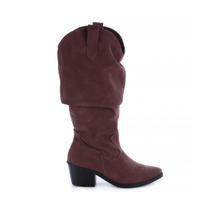Bota Country Slouchy Joana Camurça Marrom