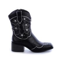 Bota Country Star Bico Quadrado Preto