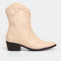 Bota Country Sua Cia Bordada Bico Fino Feminina