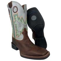 Bota Country Texana Masculina Durango Marrom Cinza Laranja Verde
