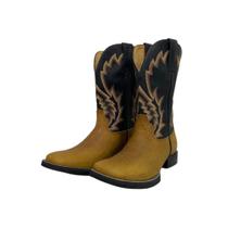 Bota Country Texana Masculina Goyazes Couro Dalas Ocre Ref.211501-cf Bota Country Texana Masculina Goyazes Couro Dalas Ocre Ref.211501-cf
