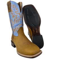 Bota Country Texana Masculina Goyazes Couro Dallas Ocre REF: 226503 Bota Country Texana Masculina Goyazes Couro Dallas Ocre REF: 226503