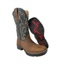 Bota Country Texana Masculina Goyazes Jump Dallas Marrom Ref.231501