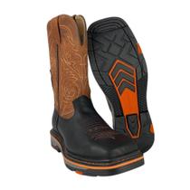 Bota Country Texana Masculina Original Goyazes B.Q. Couro Solado Work Ref. 217401-CK Bota Country Texana Masculina Original Goyazes B.Q. Couro Solado Work Ref. 217401-CK