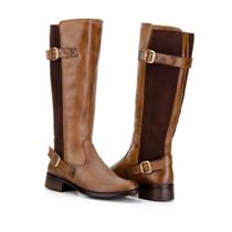 Bota Country Texana Montaria Feminina em Couro Capelli