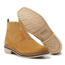 Bota Country Texana Montaria Rodeio Bico Quadrado Cano Curto
