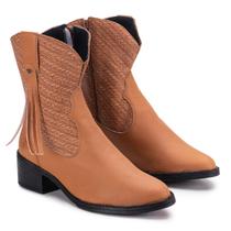 Bota Country Western Feminina IZA Com Franja Cano Médio GuGi 218-GG