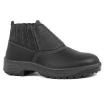 Bota Couro Bico Plástico Com/Elástico Fujiwara Usafe N-41 CA48413