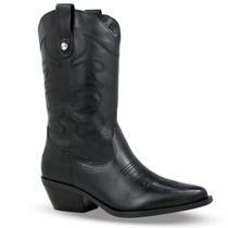 Bota Couro Bottero Western Atanado Napoli Feminina - Preto