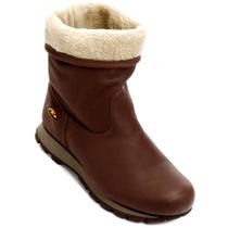 Bota Couro Bull Terrier Snow Trail Feminina - Café Bota Couro Bull Terrier Snow Trail Feminina - Café