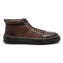 Bota Couro Democrata Masculina City Denim Cano Curto 240105