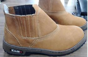 Bota couro elast. Sola borracha no 40 nobuck - (Castor)