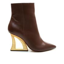 Bota Couro Marrom Cano Curto Cecconello 2443001-12 Bota Couro Marrom Cano Curto Cecconello 2443001-12