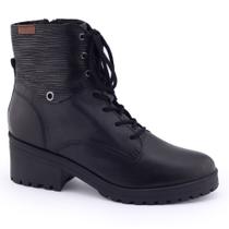 Bota Couro Natural Bottero Tratorada Feminina 335302 Coturno