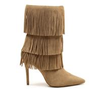 Bota Couro Nude Cano Curto Cecconello 2906001-2