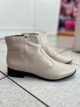 Bota Couro Off White - Fagna Shoes