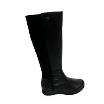 Bota Couro Preta Cano Longo Street Bottero Feminina