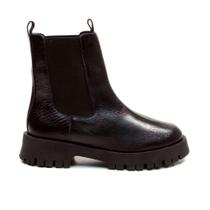 Bota Couro Preto Cano Curto Cecconello 2927001-1 Bota Couro Preto Cano Curto Cecconello 2927001-1