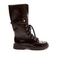 Bota Couro Preto Cano Médio Cecconello 2622004-1