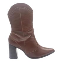 Bota couro ramarim cano medio feminina 2568104