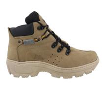 Bota Couro Tenis Adventure Coturno Muito Leve Areia