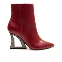 Bota Couro Vermelho Cano Curto Cecconello 2443001-9