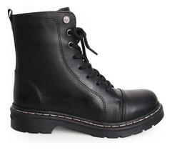 Bota Cravo Ecanela Coturno Tratorado Couro Feminina Original Bota Cravo Ecanela Coturno Tratorado Couro Feminina Original